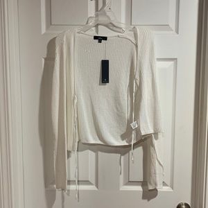 White knit Cardigan